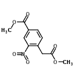 CAS 登录号：142386-70-7， 甲基4-(2-甲氧基-2-氧代乙基)-3-硝基苯甲酸酯