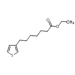 CAS 登录号：142422-84-2， 乙基7-(3-噻吩基)庚酸酯