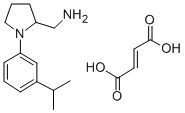 CAS 登录号：142469-93-0， (-)-1-(3-(1-甲基乙基)苯基)-2-吡咯烷甲胺富马酸盐
