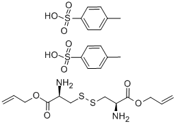 CAS 登录号：142601-71-6， L-胱氨酸二烯丙基酯二(甲苯-4-磺酸)盐