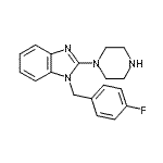 CAS#: 142617-98-9, 1-(4-Fluorobenzyl)-2-(1-Piperazinyl)-1H-Benzimidazole