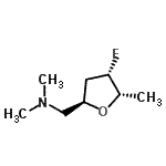 CAS 登录号：142722-62-1， (5S)-2,5-脱水-1,3,4-三脱氧-1-(二甲基氨基)-4-氟-5-甲基-D-赤式-戊糖醇