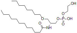 CAS 登录号：142723-65-7， [(2R)-2-(月桂酰氨基)-3-辛氧基丙基]2-羟基乙基磷酸氢酯
