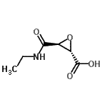 CAS 登录号：142759-58-8， (2S,3S)-3-(乙基氨基甲酰)-2-环氧乙烷羧酸