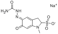 CAS#: 1428-72-4, Sodium 5-[(Aminocarbonyl)Hydrazono]-2,3,5,6-Tetrahydro-1-Methyl-6-Oxo-1H-Indole-3-Sulphonate