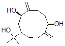 CAS 登录号：143086-40-2， (1R,5R,9S)-9-(2-羟基丙-2-基)-2,6-二亚甲基环癸烷-1,5-二醇