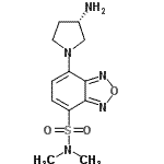 CAS#: 143112-50-9, 7-[(3S)-3-Amino-1-Pyrrolidinyl]-N,N-Dimethyl-2,1,3-Benzoxadiazole-4-Sulfonamide