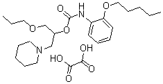 CAS#: 143503-36-0, O-(Pentyloxy)-Carbanilic Acid 1-(Piperidinomethyl)-2-Propoxyethyl Ester Oxalate