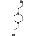 CAS 登录号：143757-52-2， 1,4-二(2-溴乙基)哌嗪