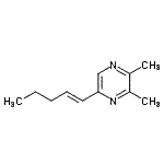 CAS#: 143901-63-7, 2,3-Dimethyl-5-[(1E)-1-Penten-1-Yl]Pyrazine