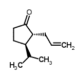 CAS 登录号：144027-03-2， (2R,3R)-2-烯丙基-3-异丙基环戊酮