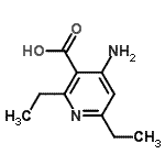 CAS 登录号：144291-53-2， 4-氨基-2,6-二乙基烟酸