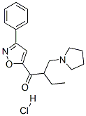 CAS 登录号：144576-50-1， 1-(3-苯基-1,2-恶唑-5-基)-2-(吡咯烷-1-基甲基)丁烷-1-酮盐酸盐