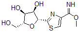CAS 登录号：144660-79-7， (2R,3S,4R,5R)-2-(羟基甲基)-5-[4-(甲氧基亚氨甲酰)-1,3-噻唑-2-基]四氢呋喃-3,4-二醇