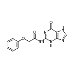 CAS 登录号：144782-23-0， N-(6-氧代-3,7-二氢嘌呤-2-基)-2-苯氧基-乙酰胺