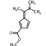 CAS 登录号：14485-75-7， 甲基(3E)-3-[1-(二甲基氨基)亚乙基]-1,4-环戊二烯-1-羧酸酯