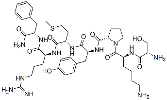 CAS 登录号：144909-42-2， 丝氨酰-赖氨酰-脯氨酰-酪氨酰-蛋氨酰-精氨酰-苯丙氨酰胺