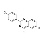 CAS#: 144924-32-3, 4,6-Dichloro-2-(4-Chlorophenyl)Quinazoline