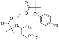 CAS 登录号：14496-63-0， 乙烯二[2-(4-氯苯氧基)-2-甲基丙酸酯]