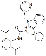 CAS#: 145131-54-0, 3-[2,6-Di(Propan-2-Yl)Phenyl]-1-[[1-[1-(Pyridin-3-Ylmethyl)Indol-3-Yl]Cyclopentyl]Methyl]Urea