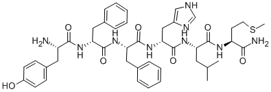 CAS 登录号：145194-26-9， L-酪氨酰-D-苯丙氨酰-L-苯丙氨酰-D-组氨酰-L-亮氨酰-L-蛋氨酰胺