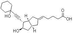 CAS 登录号：145375-81-1， (5E)-5-[(3aS,4S,5R,6aS)-5-羟基-4-[(1-羟基环己基)乙炔基]六氢-2(1H)-戊l烯亚基]戊酸