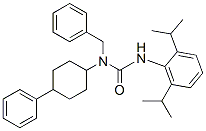 CAS 登录号：145410-26-0， 3-[2,6-二(丙-2-基)苯基]-1-(4-苯基环己基)-1-(苯基甲基)脲