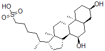 CAS#: 145523-80-4, (5R)-5-[(3R,5S,7R,8R,9S,10S,13R,14S,17R)-3,7-Dihydroxy-10,13-Dimethyl-2,3,4,5,6,7,8,9,11,12,14,15,16,17-Tetradecahydro-1H-Cyclopenta[a]Phenanthren-17-Yl]Hexane-1-Sulfonic Acid