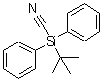 CAS#: 145545-43-3, (2-Methyl-2-Propanyl)(Diphenyl)Silanecarbonitrile