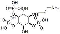 CAS 登录号：145775-12-8， 四钠(1R,2R,3R,4R,5S,6S)-3-(3-氨基丙氧基-羟基磷酰)氧基-5,6-二磷酰氧基环己烷-1,2,4-三醇化物