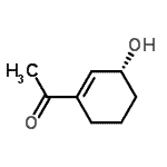 CAS 登录号：145788-51-8， 1-[(3R)-3-羟基-1-环己烯-1-基]乙酮