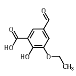 CAS 登录号：145828-87-1， 3-乙氧基-5-甲酰基-2-羟基苯甲酸