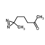 CAS 登录号：145838-81-9， 5-(3-甲基-3H-二氮杂环丙烯-3-基)-2-戊酮