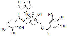 CAS 登录号：145898-93-7， 没食子酰-氧基芍药甙