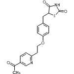 CAS#: 146062-45-5, 5-{4-[2-(5-Acetyl-2-Pyridinyl)Ethoxy]Benzyl}-1,3-Thiazolidine-2,4-Dione
