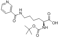 CAS 登录号：14609-04-2， N2-[(1,1-二甲基乙氧基)羰基]-N6-(3-吡啶基羰基)-L-赖氨酸