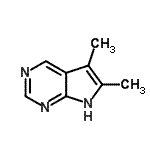 CAS 登录号：14623-26-8， 5,6-二甲基-1H-吡咯并[2,3-d]嘧啶