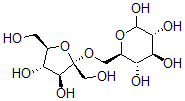 CAS 登录号：146276-11-1， (3R,4S,5S,6R)-6-[[(2R,3S,4S,5R)-3,4-二羟基-2,5-二(羟基甲基)四氢呋喃-2-基]氧基甲基]四氢吡喃-2,3,4,5-四醇