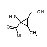 CAS 登录号：146400-24-0， 1-氨基-2-(羟基甲基)-3-甲基环丙烷羧酸