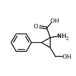 CAS 登录号：146400-26-2， 1-氨基-2-(羟基甲基)-3-苯基环丙烷羧酸