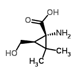 CAS 登录号：146400-42-2， (1S,3R)-1-氨基-3-(羟基甲基)-2,2-二甲基环丙烷羧酸