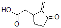 CAS 登录号：146848-68-2， 2-(2-亚甲基-3-氧代环戊基)乙酸