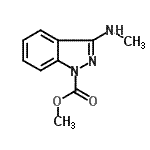 CAS 登录号：146941-96-0， 甲基3-(甲基氨基)-1H-吲唑-1-羧酸酯