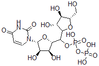 CAS 登录号：14697-41-7， 尿苷二磷酸酯阿拉伯糖