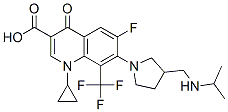 CAS#: 146981-05-7, 1-Cyclopropyl-6-Fluoro-4-Oxo-7-[3-[(Propan-2-Ylamino)Methyl]Pyrrolidin-1-Yl]-8-(Trifluoromethyl)Quinoline-3-Carboxylic Acid