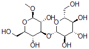 CAS 登录号：147217-24-1， (2S,3R,4S,5S,6R)-2-[(2R,3R,4S,5R,6R)-3,5-二羟基-2-(羟基甲基)-6-甲氧基四氢吡喃-4-基]氧基-6-(羟基甲基)四氢吡喃-3,4,5-三醇
