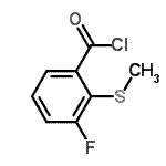 CAS 登录号：147460-54-6， 3-氟-2-(甲硫基)苯甲酰氯