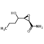CAS 登录号：147649-14-7， (2R,3R)-3-(1-羟基丁基)-2-环氧乙烷甲酰胺