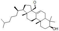 CAS#: 14772-54-4, 3-Hydroxylanost-7-en-32-al