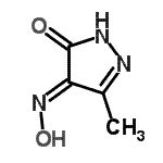 CAS 登录号：147738-85-0， (4E)-4-(羟基亚胺)-5-甲基-2,4-二氢-3H-吡唑-3-酮
